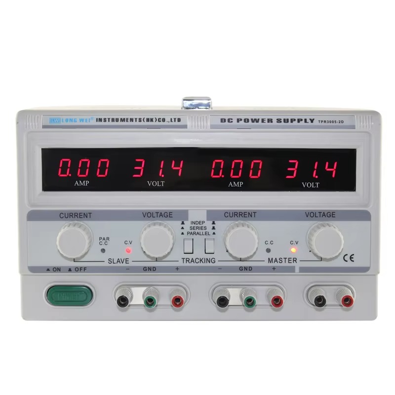 Dual Channel Linear Power Supply 30V 5A - TPR-3005-2D デュアルチャンネル調整可能リニア電源 30V 5A 実験室用可変直流電源