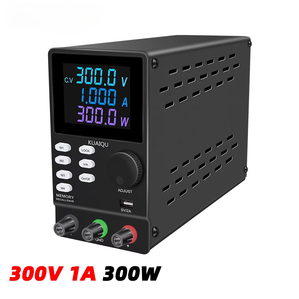 Switching Dc Power Supply 300V 1A - KUAIQU SPPS3001D カラーLEDデジタルディスプレイ搭載 スイッチング式DCベンチ電源 300V 1A