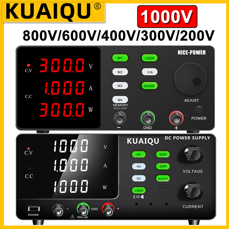 Switching Dc Power Supply 300V 1A - KUAIQU 1000V 1A高電圧DC電源 800V/600V/400V/300V/200Vラボ用スイッチング電源 インバーター高電圧デバッグ用