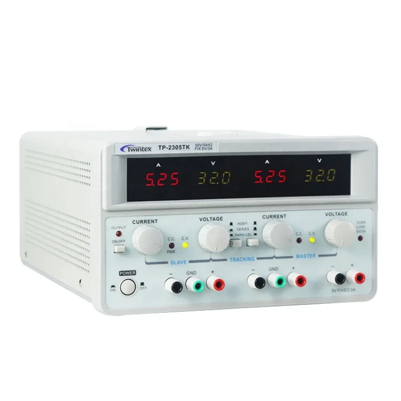 Dual Channel Linear Power Supply 30V 5A - TP-2305E 300W 対称リニアラボ調整可能可変安定化デュアルチャンネル DC 電源 30V