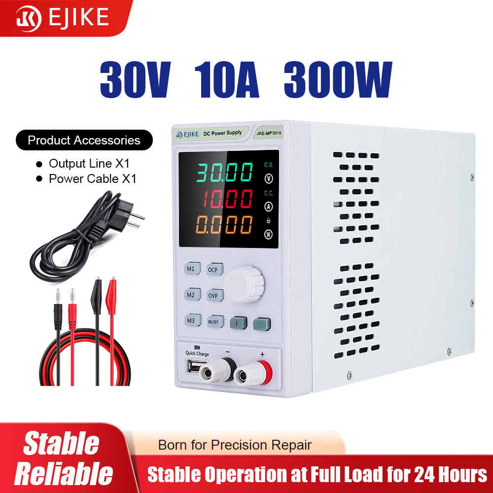 Programmable Dc Power Supply 60V 10A - EJIKE DC電源 300W プログラム可能な30V 60V 100V調整可能なDC安定化電源