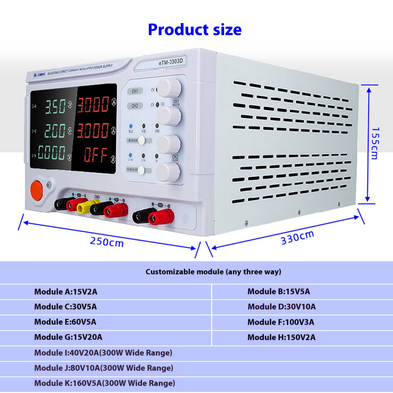 デスクトップ型リニア電源 4桁表示 30V デュアル/トリプ - Linear Dc Power Supply Triple Output のレビューと価格
