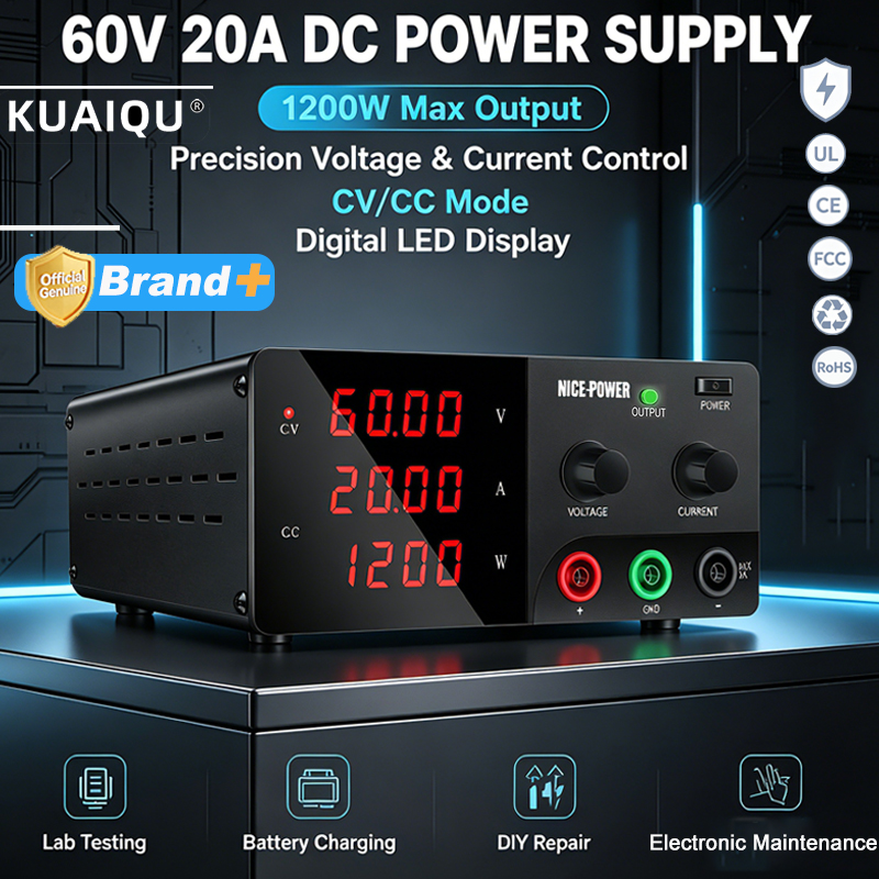 NICE-POWER 60V 20A 高出力ベンチ電源 10 - High Power 60V 20A Bench Power Supply のレビューと価格