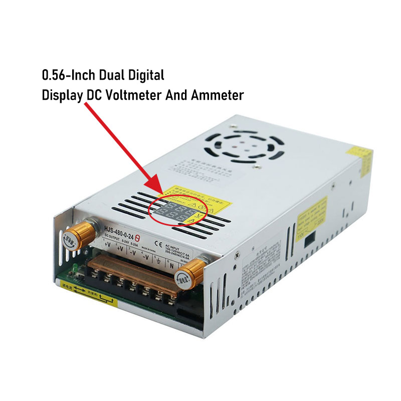 単軸および二軸480Wデジタルディスプレイ調整可能スイッチン - Switching Dc Power Supply 300V 1A のレビューと価格