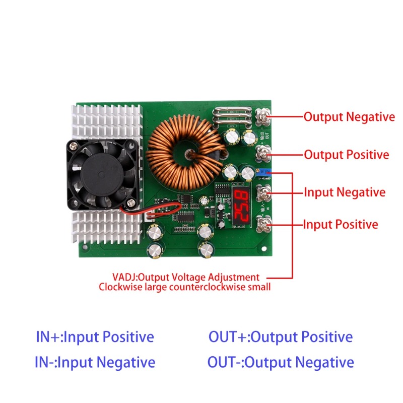 1000W 50A DC-DC降圧コンバータ DC 25V- - Step Down Dc Power Supply Module 1000W のレビューと価格